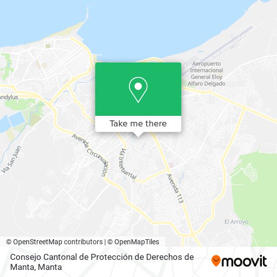 Consejo Cantonal de Protección de Derechos de Manta map