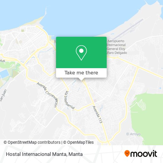 Hostal Internacional Manta map
