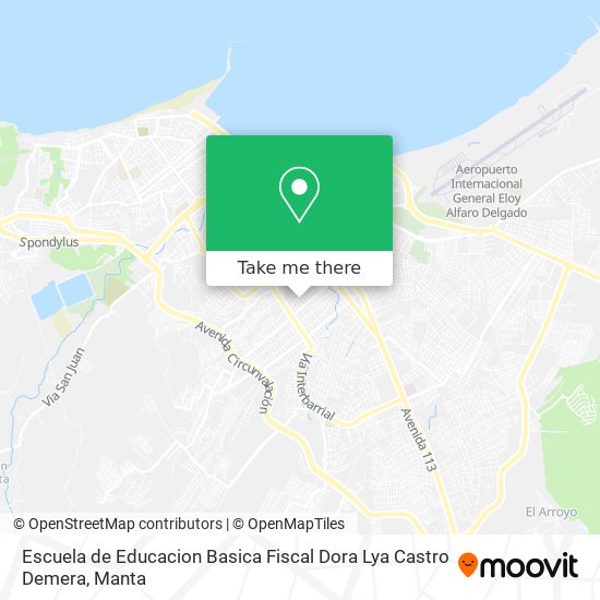 Mapa de Escuela de Educacion Basica Fiscal Dora Lya Castro Demera