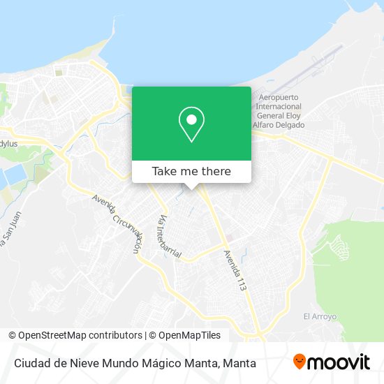Ciudad de Nieve Mundo Mágico Manta map
