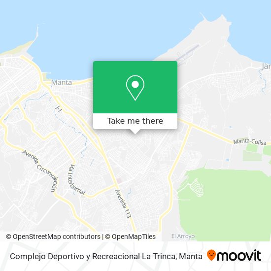 Complejo Deportivo y Recreacional La Trinca map