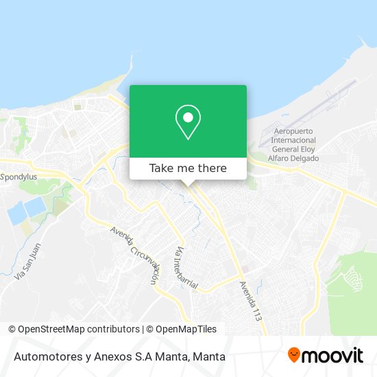 Automotores y Anexos S.A Manta map