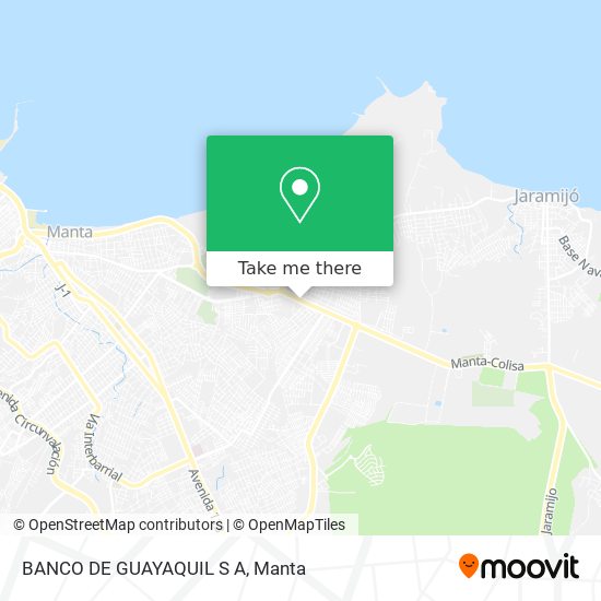 Mapa de BANCO DE GUAYAQUIL S A