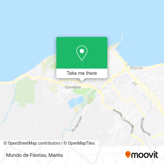 Mundo de Fiestas map