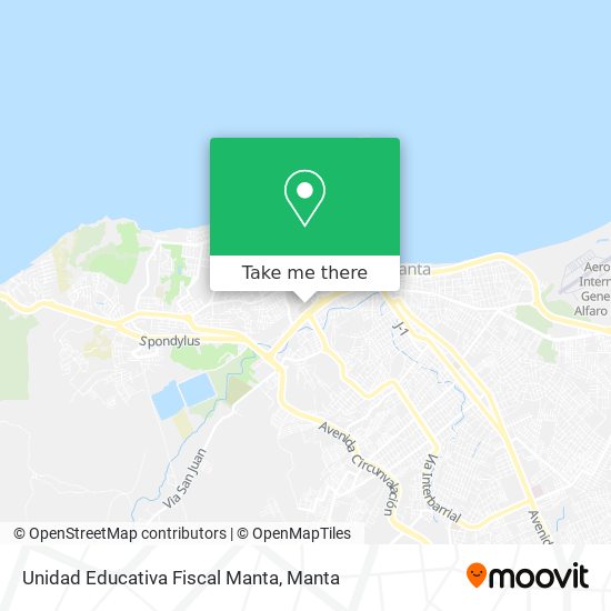 Unidad Educativa Fiscal Manta map