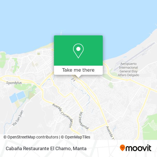 Mapa de Cabaña Restaurante El Chamo