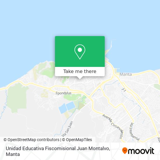 Mapa de Unidad Educativa Fiscomisional Juan Montalvo