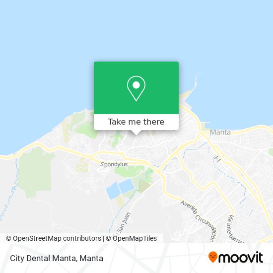Mapa de City Dental Manta