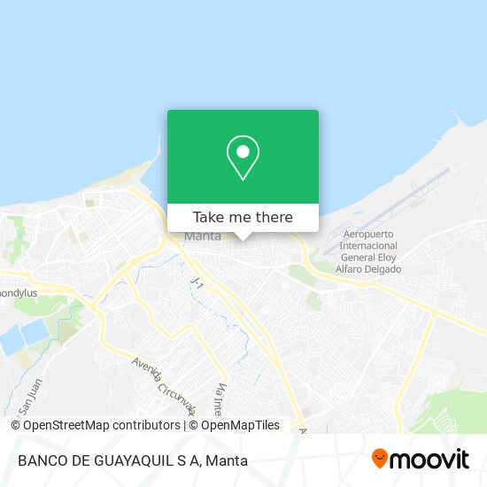 Mapa de BANCO DE GUAYAQUIL S A