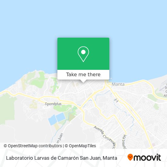 Mapa de Laboratorio Larvas de Camarón San Juan