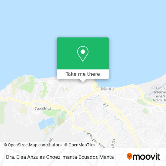 Mapa de Dra. Elsa Anzules Choez, manta-Ecuador