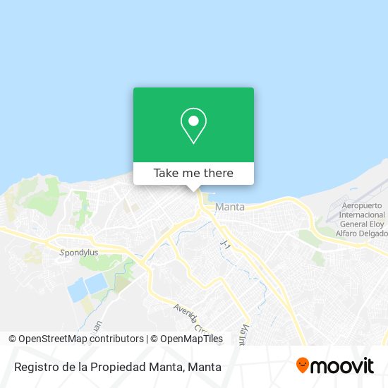Registro de la Propiedad Manta map