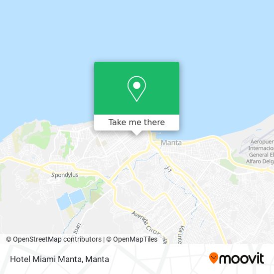 Mapa de Hotel Miami Manta