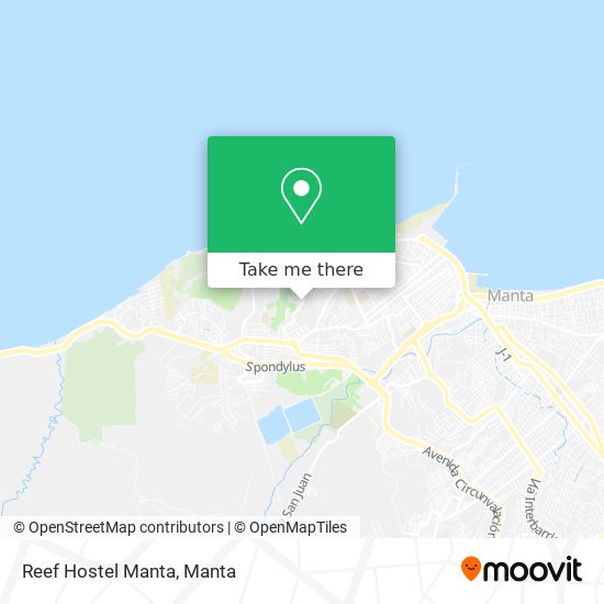 Reef Hostel Manta map