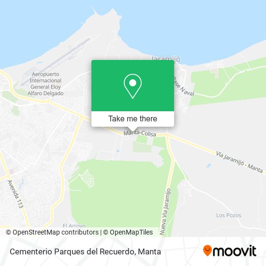 Mapa de Cementerio Parques del Recuerdo