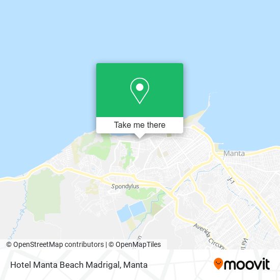 Hotel Manta Beach Madrigal map