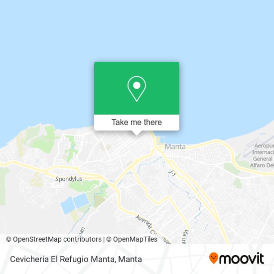 Mapa de Cevicheria El Refugio Manta