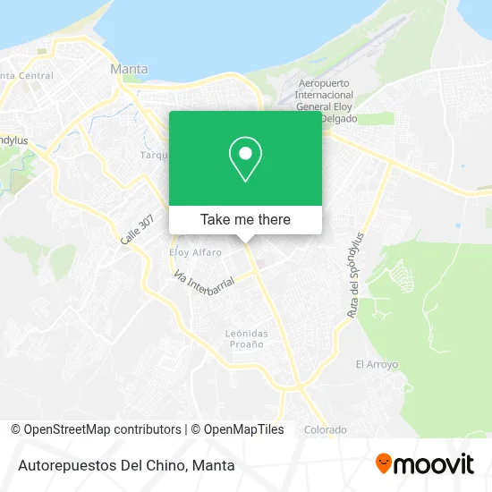 Autorepuestos Del Chino map