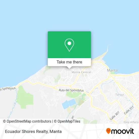 Ecuador Shores Realty map