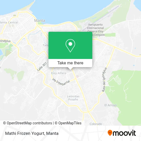 Mathi Frozen Yogurt map