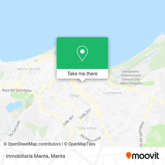 Inmobiliaria Manta map