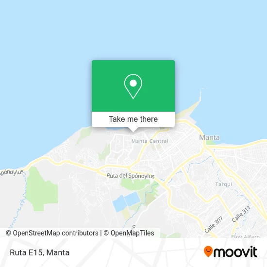 Ruta E15 map