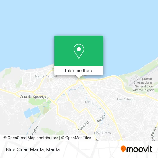 Blue Clean Manta map