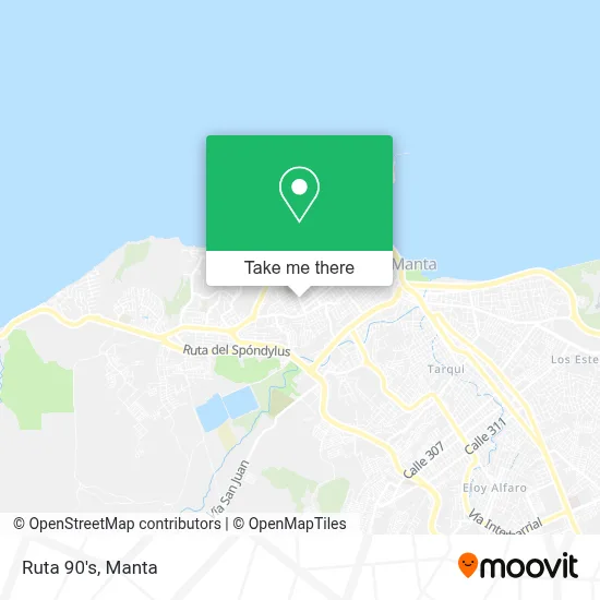 Ruta 90's map