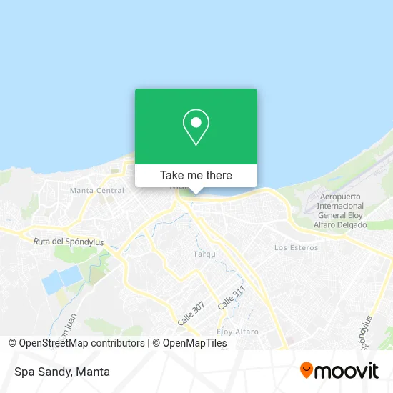 Spa Sandy map