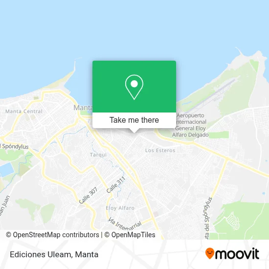 Ediciones Uleam map