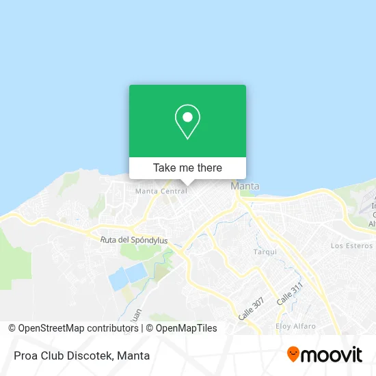 Proa Club  Discotek map