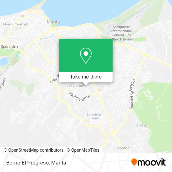Barrio El Progreso map