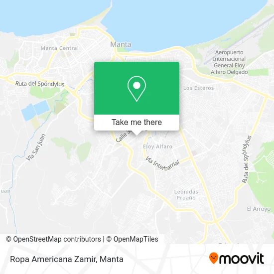 Ropa Americana Zamir map