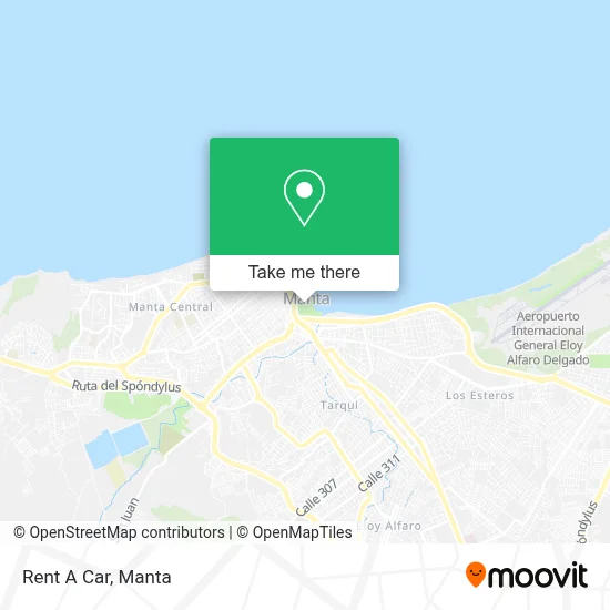 Rent A Car map