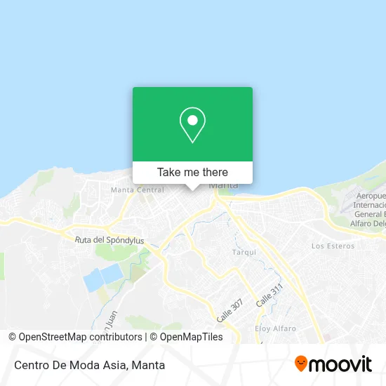 Centro De Moda Asia map