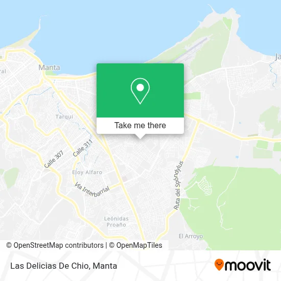 Las Delicias De Chio map