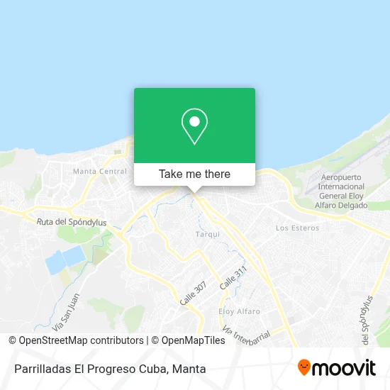 Parrilladas El Progreso Cuba map
