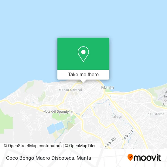 Coco Bongo Macro Discoteca map