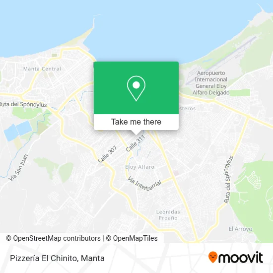 Pizzería El Chinito map