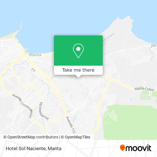 Mapa de Hotel Sol Naciente