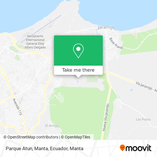 Parque Atun, Manta, Ecuador map