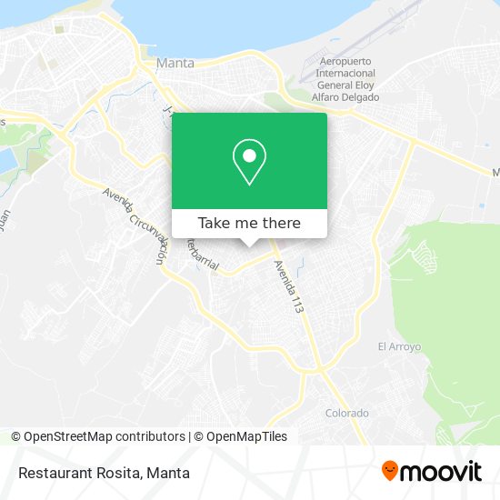 Restaurant Rosita map