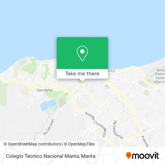 Mapa de Colegio Tecnico Nacional Manta