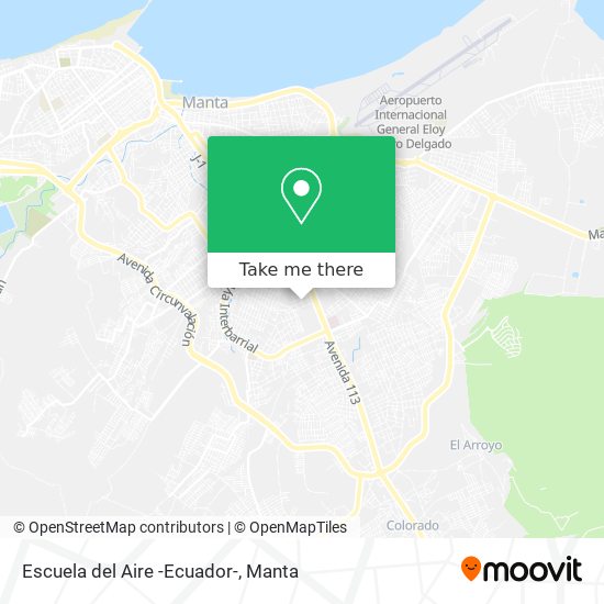 Escuela del Aire -Ecuador- map