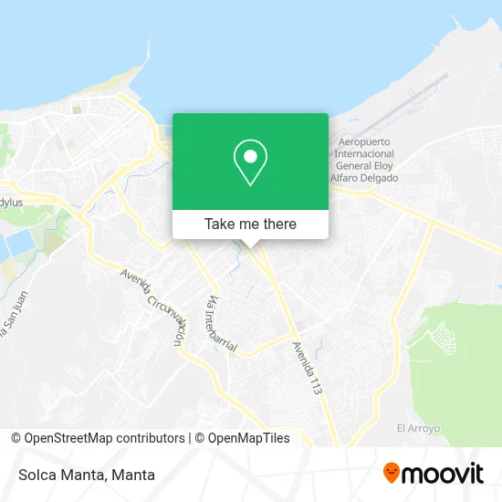Solca Manta map