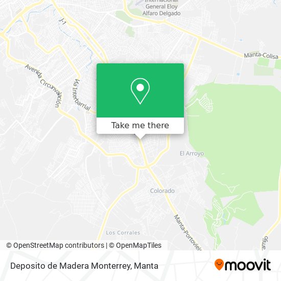 Deposito de Madera Monterrey map