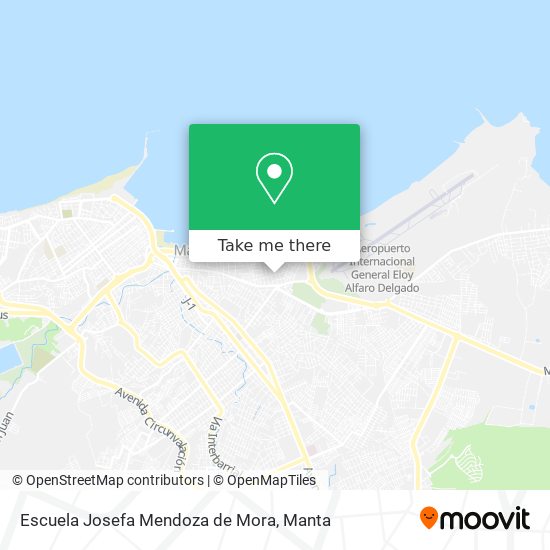 Mapa de Escuela Josefa Mendoza de Mora