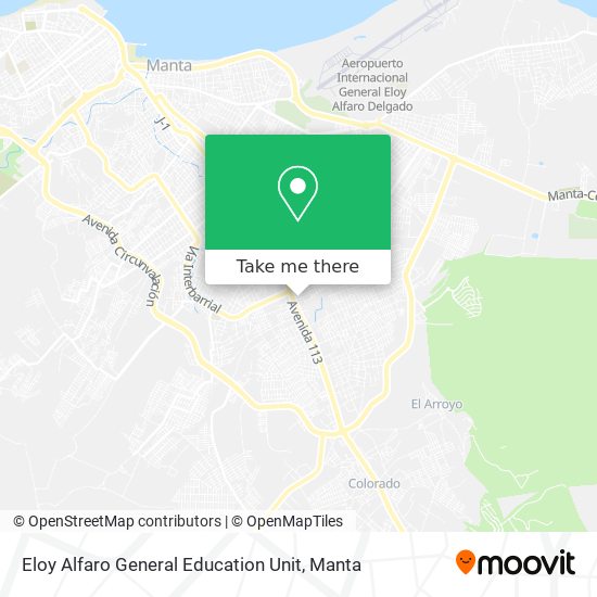 Eloy Alfaro General Education Unit map