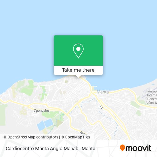 Mapa de Cardiocentro Manta Angio Manabi