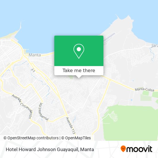 Hotel Howard Johnson Guayaquil map